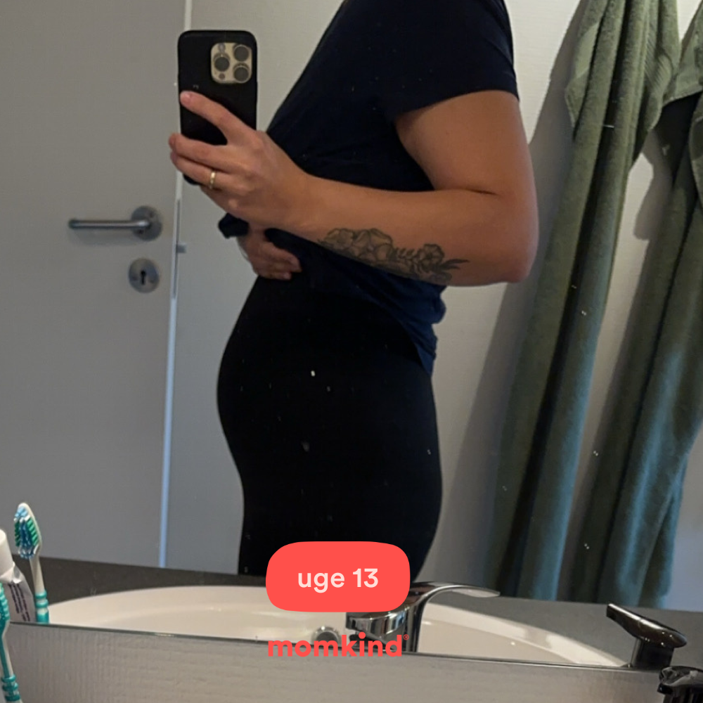 gravid uge 13 mavebilleder