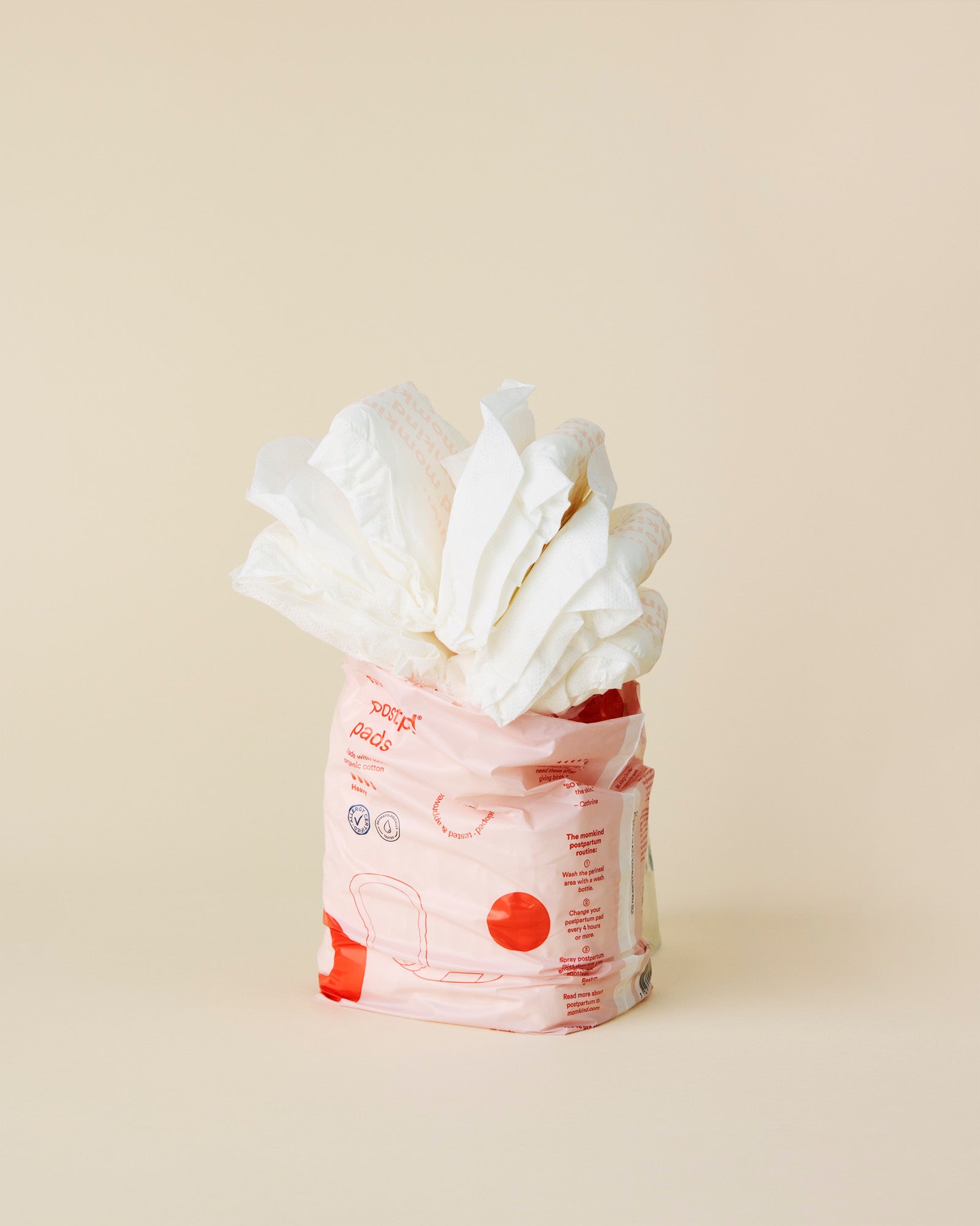 pakke med efterfødselsbind fra momkind