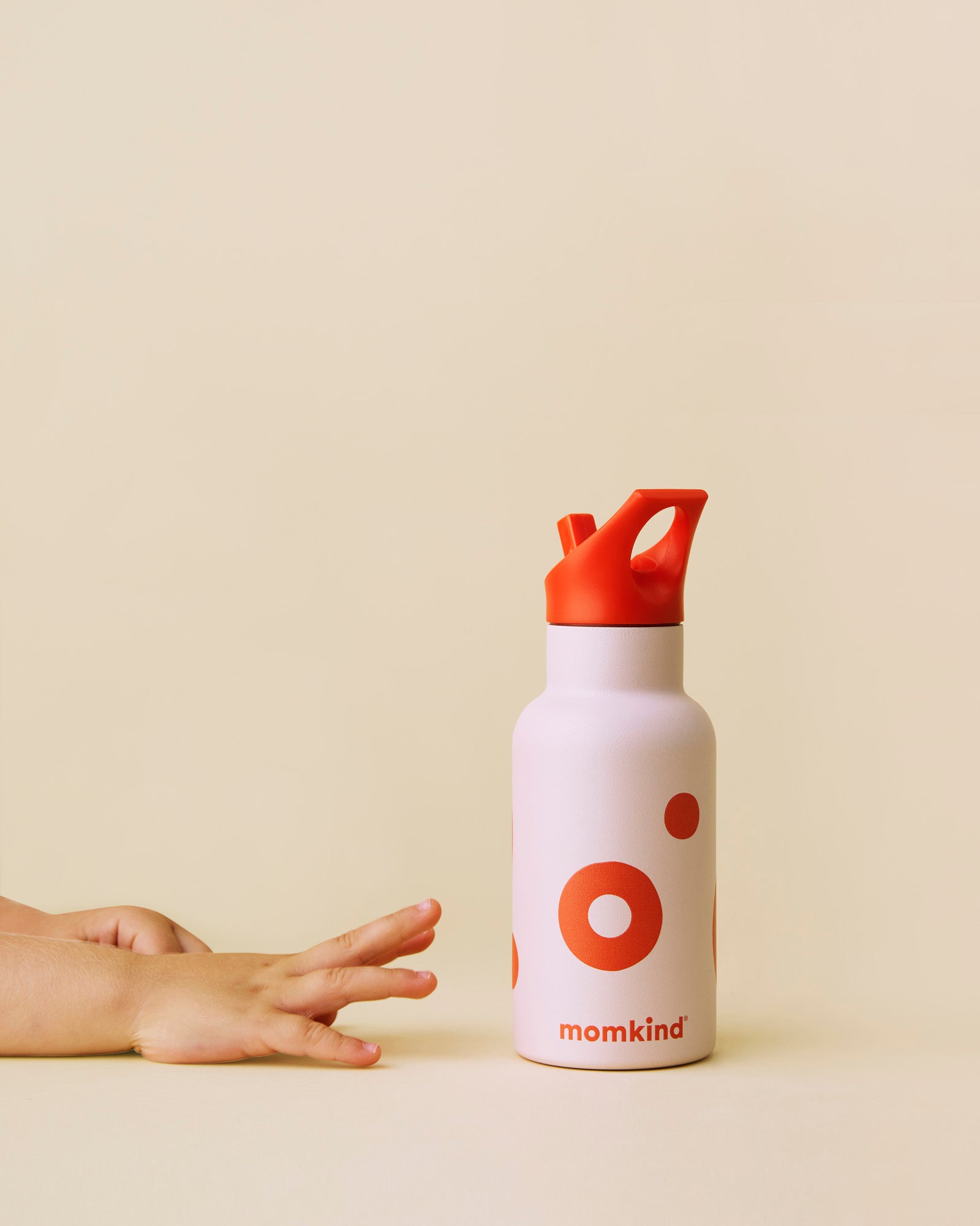 liten termosflaska med sugrör, 350 ml