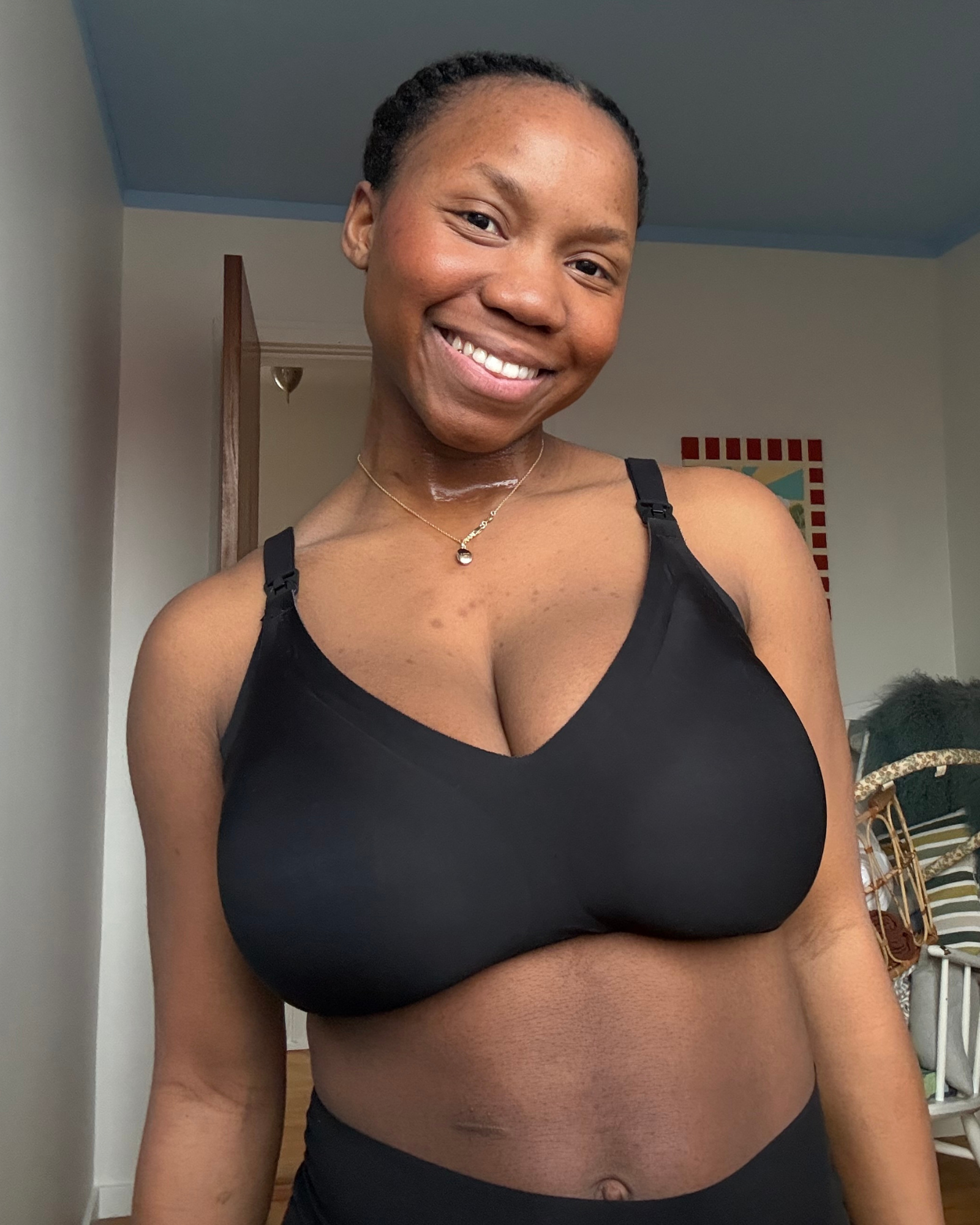 sömlös amnings-bh med vaddering